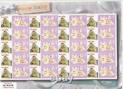 GB Smiler sheet New Baby extremely rare only 20 printed MNH