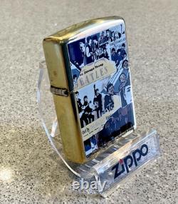 Genuine Brand New 1998 ZIPPO Lighter Extremely Rare BEATLES ANTHOLOGY Brass Case