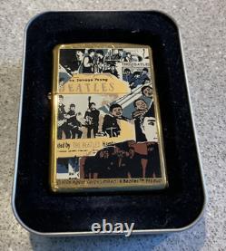 Genuine Brand New 1998 ZIPPO Lighter Extremely Rare BEATLES ANTHOLOGY Brass Case