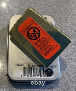 Genuine Brand New 1998 ZIPPO Lighter Extremely Rare BEATLES ANTHOLOGY Brass Case