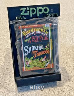 Genuine Brand New 1999 ZIPPO Lighter Extremely Rare Bright Cut Plug BUCKINGHAM