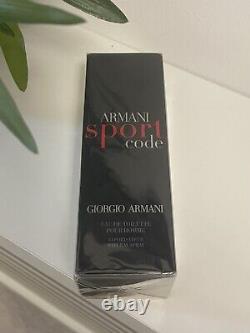 Giorgio Arman Sport Code 75ml Eau De Toilette For Him Brand New Extremely Rare