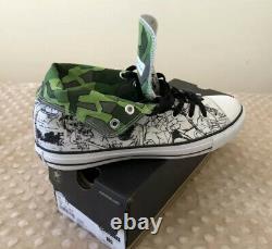 Gorillaz Converse Shoes White/Black High Top Size 10 EXTREMELY RARE