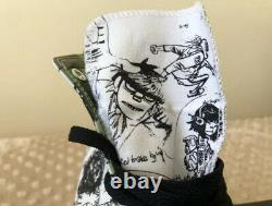 Gorillaz Converse Shoes White/Black High Top Size 10 EXTREMELY RARE