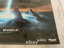 Halo 3 Extremely rare Embossed Promo Poster Xbox New Mint Condition Master Chief
