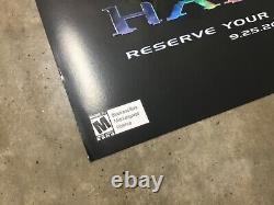 Halo 3 Extremely rare Embossed Promo Poster Xbox New Mint Condition Master Chief