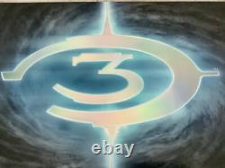 Halo 3 Extremely rare Embossed Promo Poster Xbox New Mint Condition Master Chief