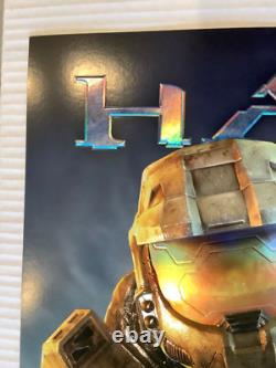 Halo 3 Extremely rare Embossed Promo Poster Xbox New Mint Condition Master Chief