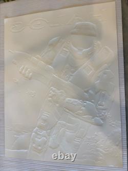 Halo 3 Extremely rare Embossed Promo Poster Xbox New Mint Condition Master Chief