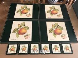 Harrods Pimpernell'Blenheim Orange' Table Mats & Coasters Extremely Rare