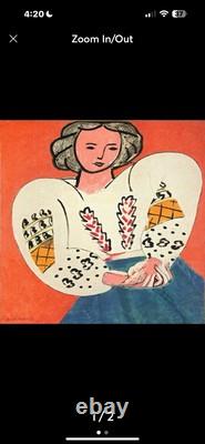 Henri Matisse The Rumanian Blouse, Extremely Rare New Bookplate Print