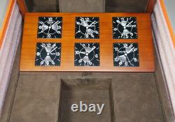 Hermes EX-Large & Heavy Wood & Suede Watch Jewelry Display Case EXTREMELY RARE
