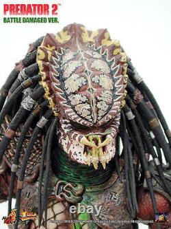 Hot Toys Hottoys Mms 45 14' Extremely New Rare Predator 2 Battle Damaged Version