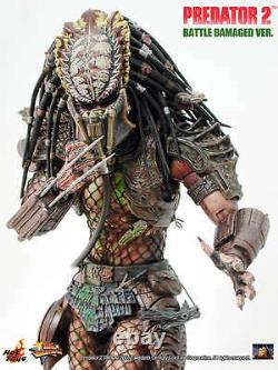 Hot Toys Hottoys Mms 45 14' Extremely New Rare Predator 2 Battle Damaged Version