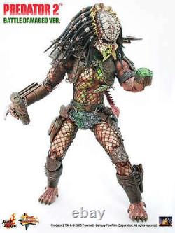 Hot Toys Hottoys Mms 45 14' Extremely New Rare Predator 2 Battle Damaged Version