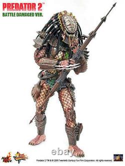 Hot Toys Hottoys Mms 45 14' Extremely New Rare Predator 2 Battle Damaged Version