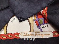 ICONIC Vintage SALVATORE FERRAGAMO Dated Shoes SILK SCARF- EXTREMELY RARE / New