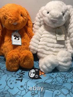 JELLYCAT Amberley Bunny & Nimbus Bunny. Extremely Rare Bunnies. New WithTags