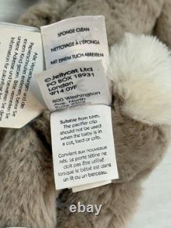 Jellycat Extremely Rare Bashful Beige Bunny Dummy Clip, New With Tags, Genuine