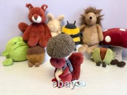 Jellycat Extremely Rare Retired Fungi Forager Squirrel, New With Tags, Genuine
