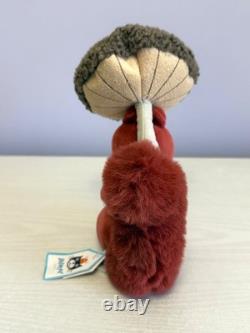 Jellycat Extremely Rare Retired Fungi Forager Squirrel, New With Tags, Genuine