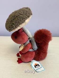 Jellycat Extremely Rare Retired Fungi Forager Squirrel, New With Tags, Genuine
