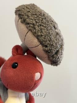 Jellycat Extremely Rare Retired Fungi Forager Squirrel, New With Tags, Genuine