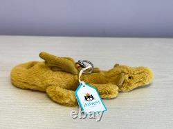 Jellycat Extremely Rare Retired Golden Dragon Bag Charm, New With Tags, Genuine