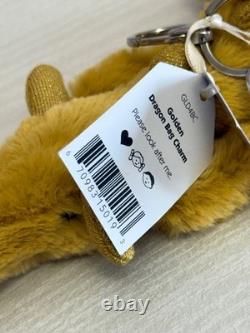 Jellycat Extremely Rare Retired Golden Dragon Bag Charm, New With Tags, Genuine