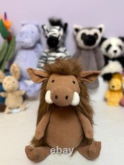 Jellycat Extremely Rare Retired Jackadee Warthog, Brand New With Tags, Genuine