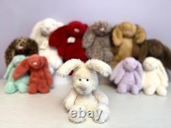 Jellycat Extremely Rare Retired Small Angora Bunny, New Without Tags, Genuine