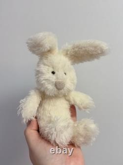 Jellycat Extremely Rare Retired Small Angora Bunny, New Without Tags, Genuine