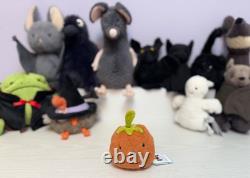 Jellycat Extremely Rare Retired Small Fluffy Pumpkin Brand New With Tags Genuine