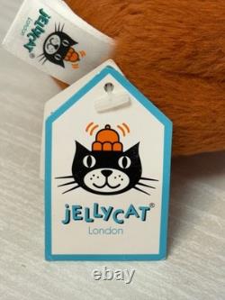 Jellycat Extremely Rare Retired Small Fluffy Pumpkin Brand New With Tags Genuine