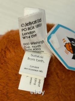 Jellycat Extremely Rare Retired Small Fluffy Pumpkin Brand New With Tags Genuine