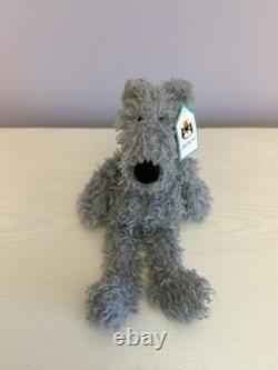 Jellycat Extremely Rare Retired Small Grey Scamp Wolf, BNWT New, Genuine