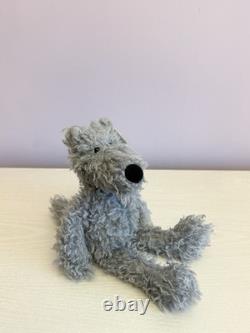 Jellycat Extremely Rare Retired Small Grey Scamp Wolf, BNWT New, Genuine