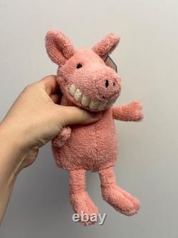 Jellycat Extremely Rare Retired Small Toothy Pig, Brand New With Tags, Genuine