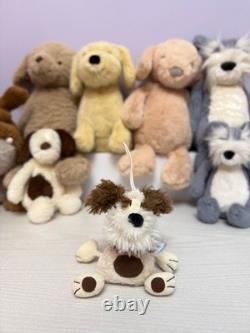 Jellycat Extremely Rare Vintage Dingly Dangly Dennis Dog, Brand New With Tags