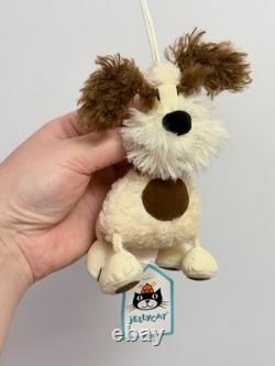 Jellycat Extremely Rare Vintage Dingly Dangly Dennis Dog, Brand New With Tags