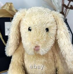 Jellycat Large Cream Old Friend Bunny Extremely Rare Retired Vintage Tags