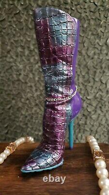 Just The Right Shoe MUTANT ROSE Boot NIB Very Rare & Extremely Hard To Find