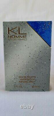KL Homme by Karl Lagerfeld Parfums 60ml EDT Spray 2 oz Extremely RARE, Vintage
