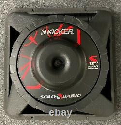 Kicker Solo-Baric S12L7 DUAL 4 OHM RARE OLD SCHOOL EXTREMELY HARD TO FIND NEW