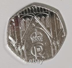 King Charles III Coronation 50p Coin Extremely Rare New Uncirculated Coin UK