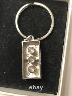 LEGO Toy Of The Century Chrome Silver Keychain Extremely Rare Employee SDCC NYCC