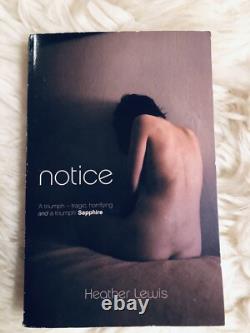 LIKE NEW Notice Heather Lewis 1st Edition/Print Out-of-Print Extremely Rare LIKE NEW Notice Heather Lewis 1st Edition/Print Out-of-Print Extremely Rare