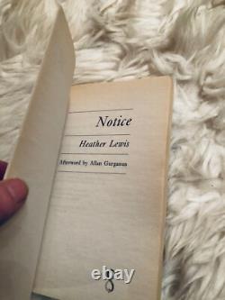 LIKE NEW Notice Heather Lewis 1st Edition/Print Out-of-Print Extremely Rare LIKE NEW Notice Heather Lewis 1st Edition/Print Out-of-Print Extremely Rare