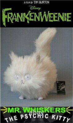 Large MR. WHISKERS Frankenweenie Cat Plush Doll Japan Medicom Extremely RARE