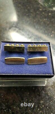 Lego 1970's Service Gold Plated Cufflinks. Extremely Rare! Beautiful Condition